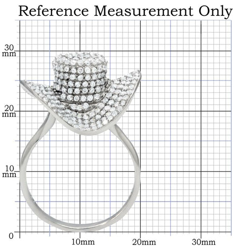 "The Celestial" Dome Cocktail Ring – Silver & Clear Cubic Zirconia